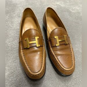 Hermes Paris Leather Loafers